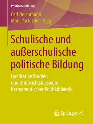 cover image of Schulische und außerschulische politische Bildung